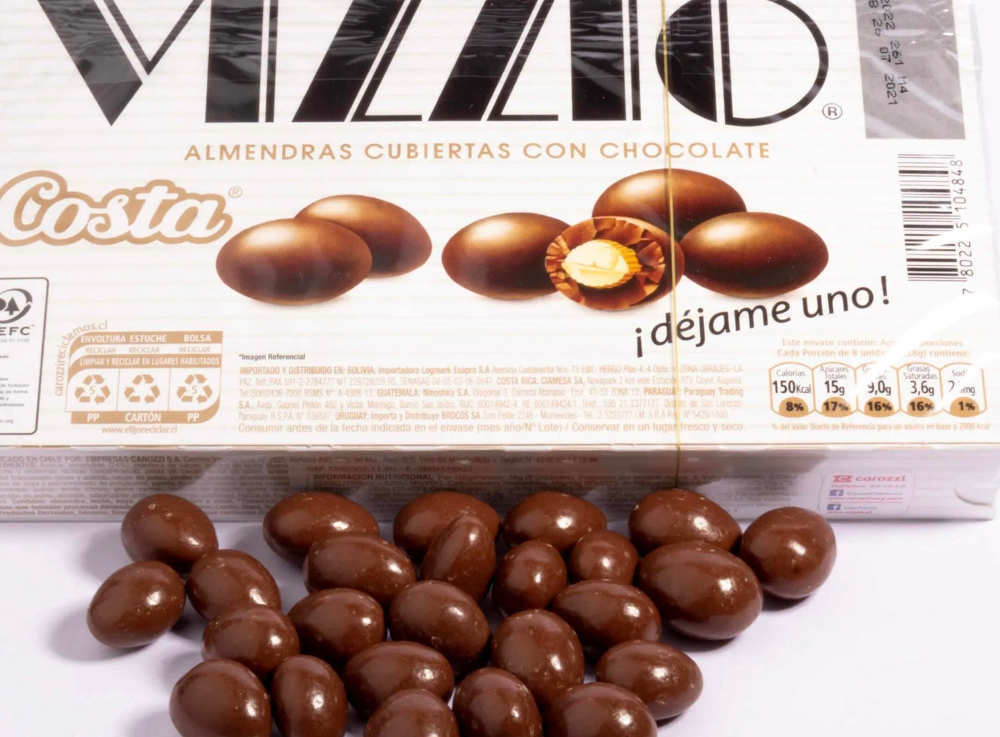 Chocolates vizzio 120 grms