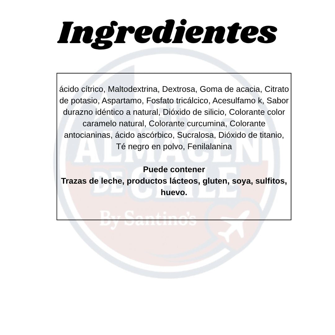 Caja jugos en polvo livean durazno