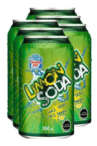 Pack bebida limón soda lata